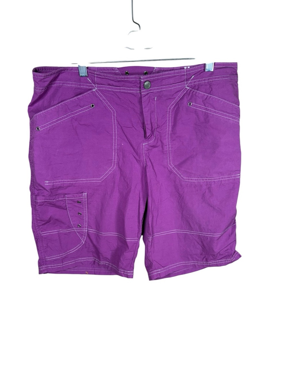 Title Nine Purple Cargo Bermuda Shorts